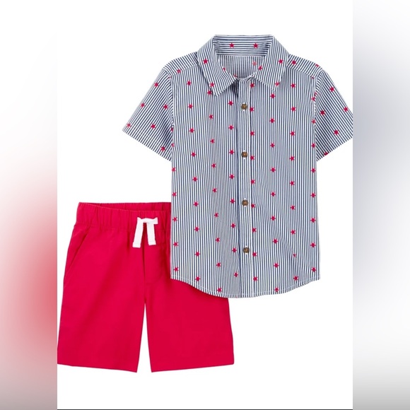 Carter's Other - Carter's Button Down Shirt + Shorts [NWT]